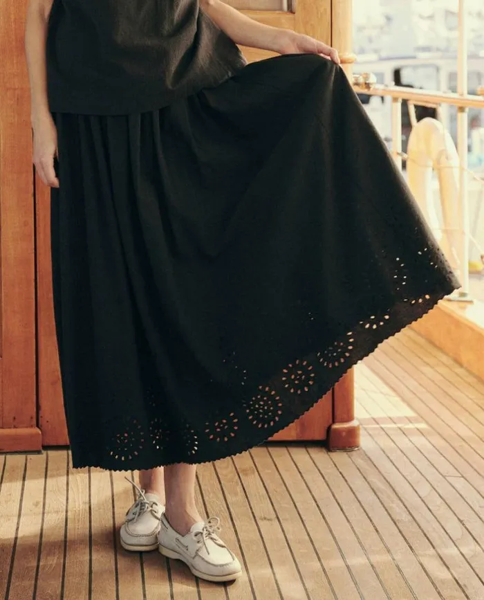 Collection The Great The Gather Skirt Black