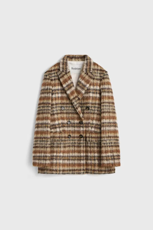 Como Brushed Coat Brown Women Rodebjer Blazers