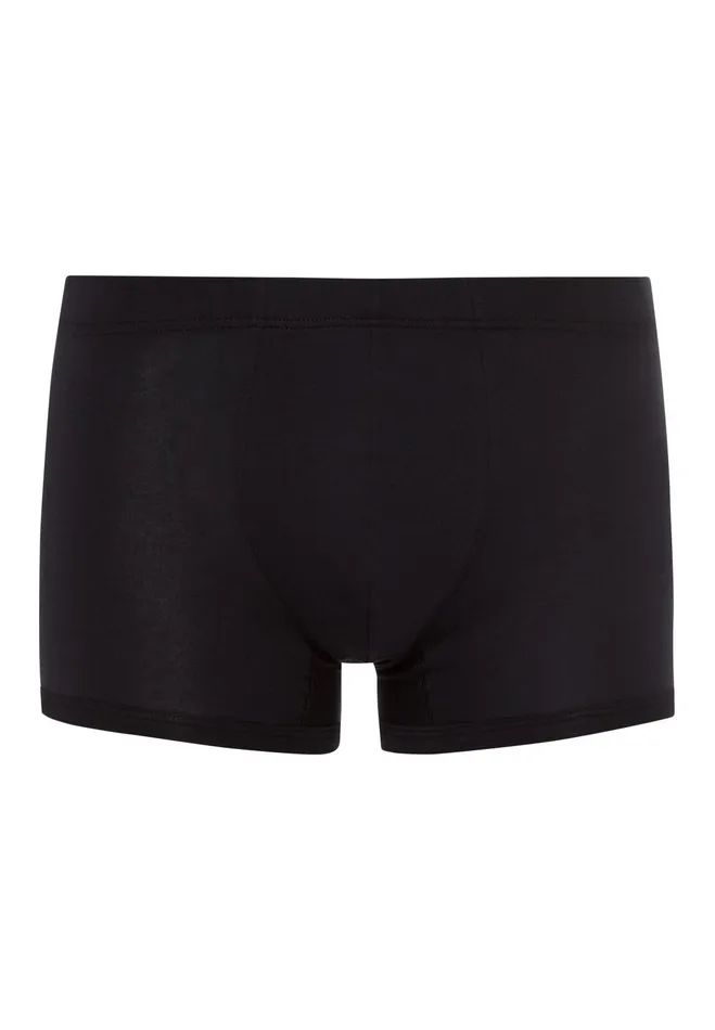 Cotton Boxer Brief Black Men HANRO Boxer Briefs