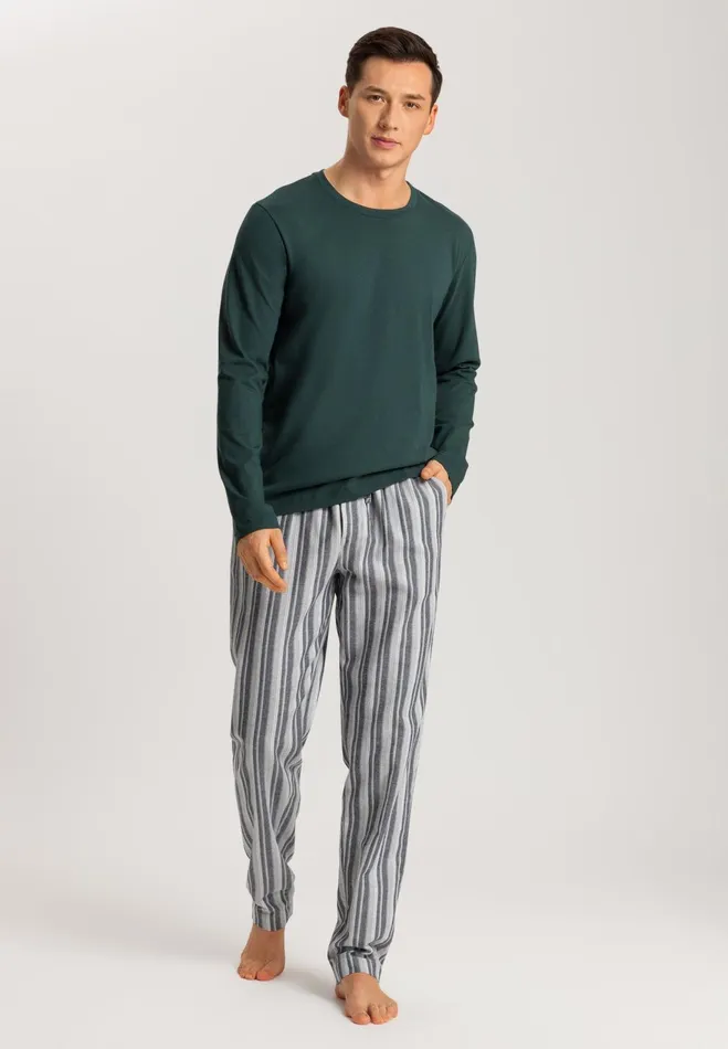 Cotton Crew Neck Top Laurel Men HANRO Pajama Tops