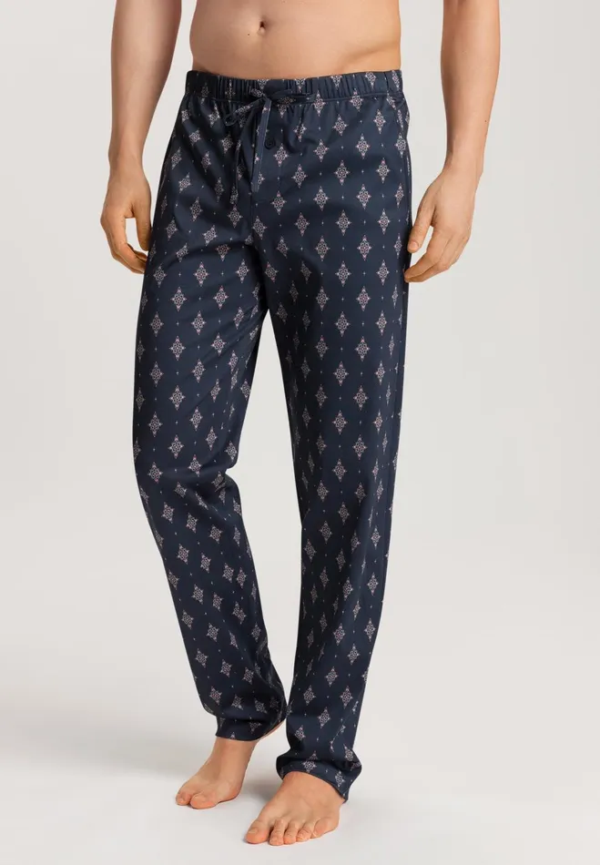 Cotton Drawstring Pajama Pants Dotted Ornament Men HANRO Pajama Bottoms
