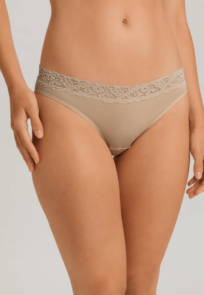 Cotton HiCut Brief Iced Cappuccino Women HANRO High Cut Briefs