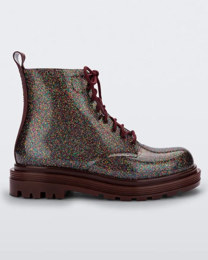 Coturno Multicolor Glitter Women Melissa Boots