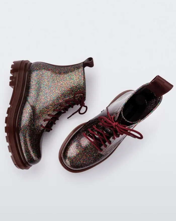 Coturno Multicolor Glitter Women Melissa Boots