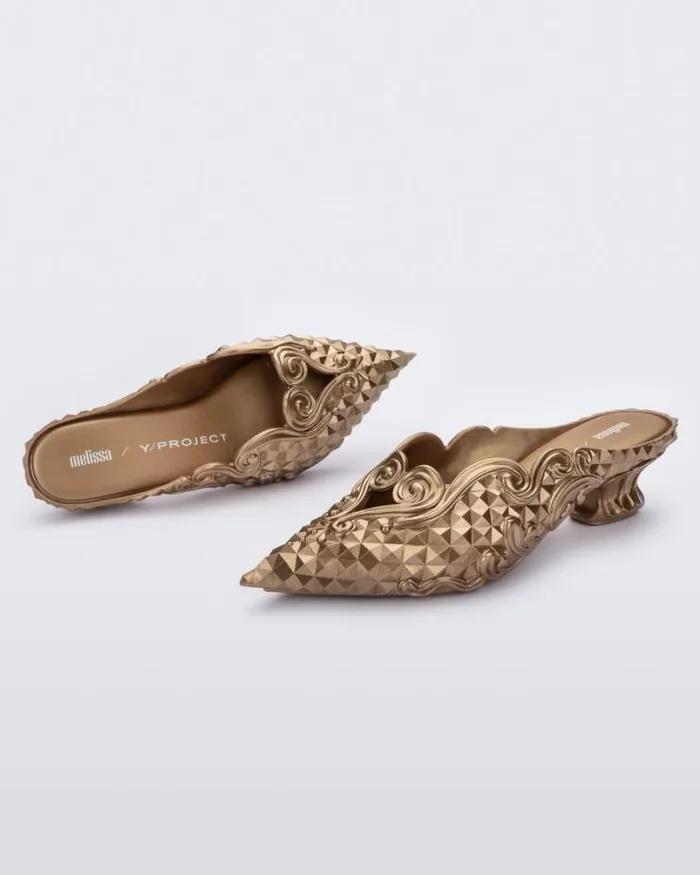Court Shoe Gold Women Melissa Heels