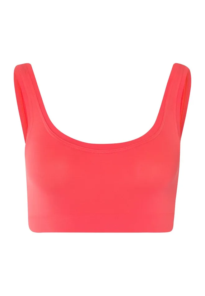 Crop Top Juicy Melon Women HANRO Wireless Bras
