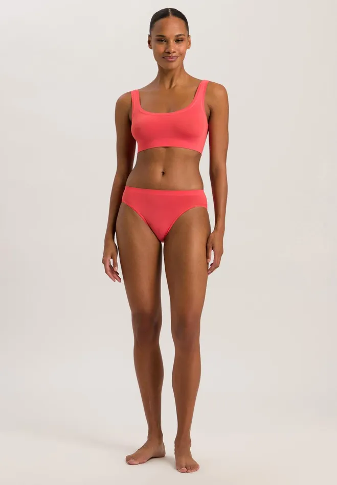 Crop Top Juicy Melon Women HANRO Wireless Bras