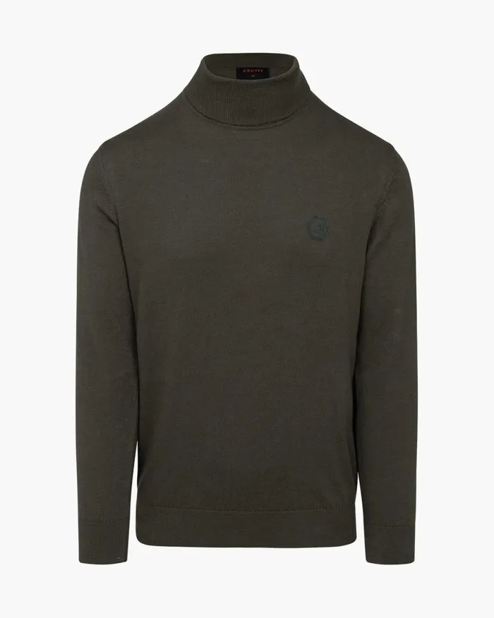 Cruyff Basco Turtle Neck Green Men Sweats and Hoodies