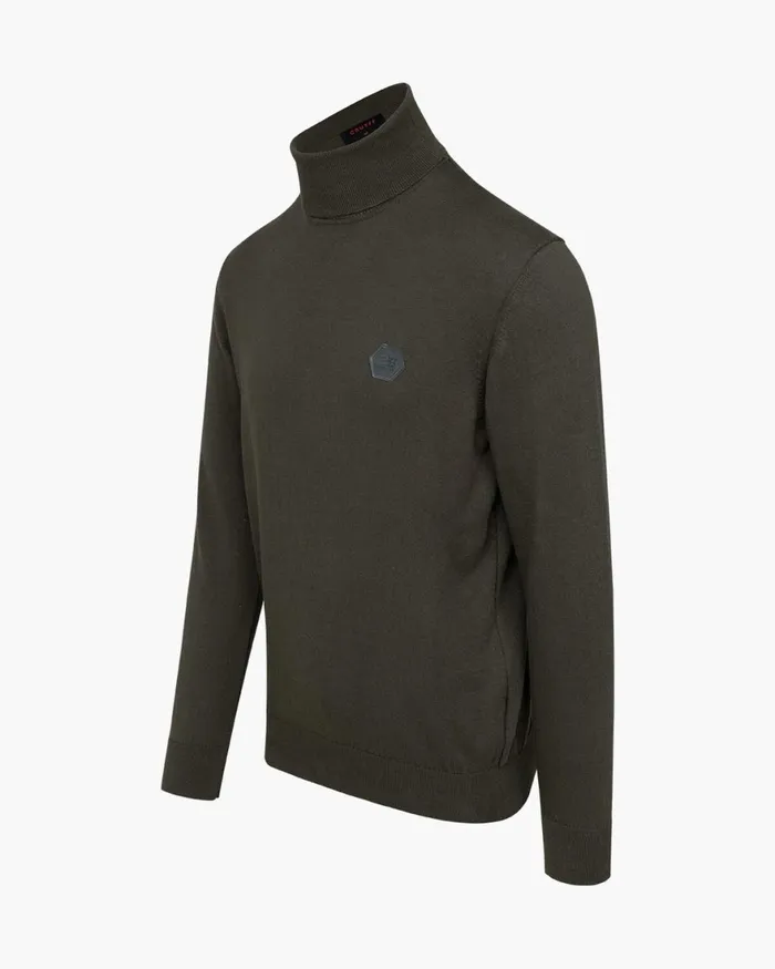 Cruyff Basco Turtle Neck Green Men Sweats and Hoodies Cruyff Basco Turtle Neck Green Men Sweats and Hoodies