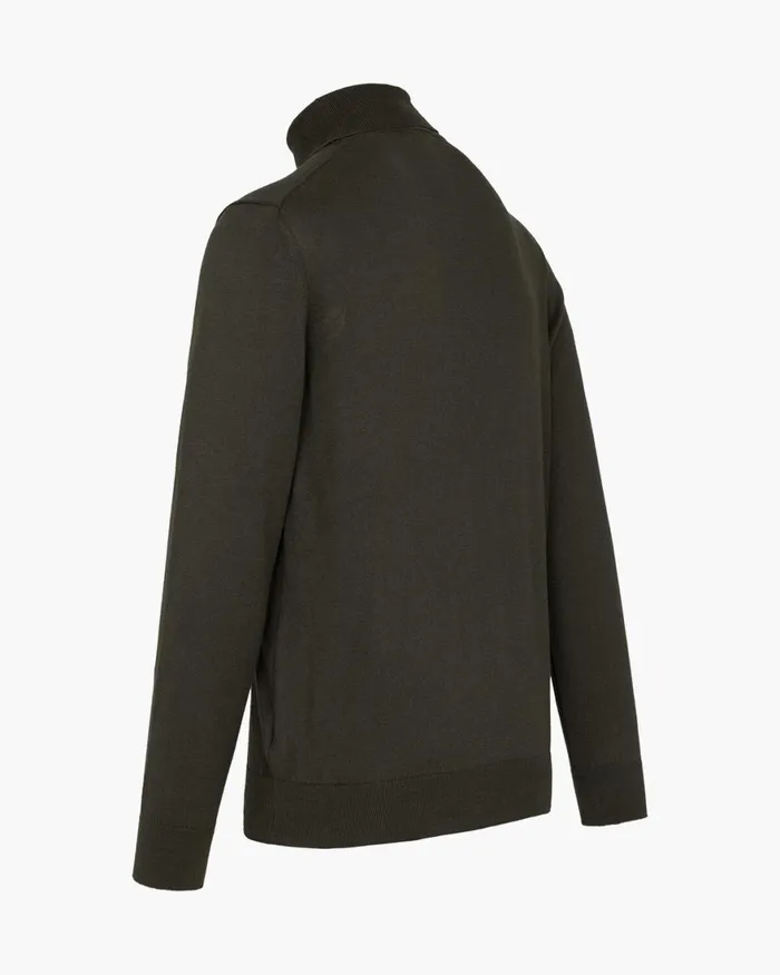 Cruyff Basco Turtle Neck Green Men Sweats and Hoodies Cruyff Basco Turtle Neck Green Men Sweats and Hoodies