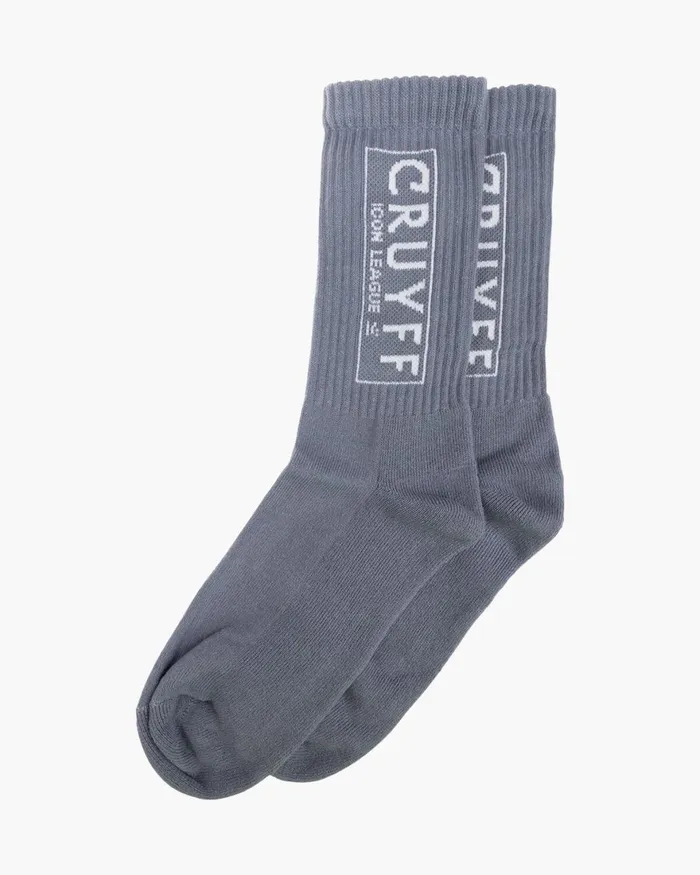 Cruyff Box Logo Socks Ultimate Grey Accessories Socks