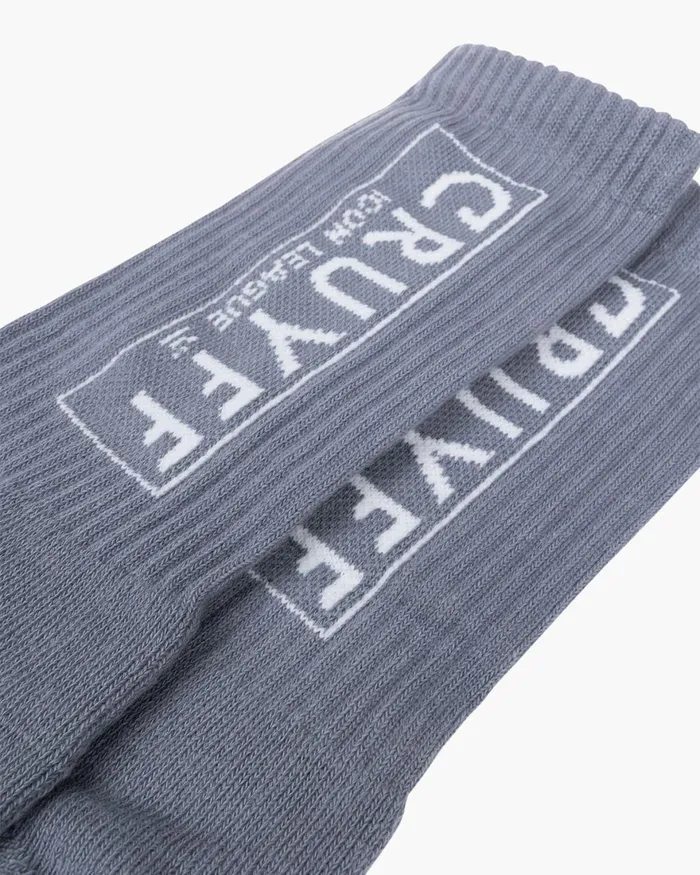 Cruyff Box Logo Socks Ultimate Grey Accessories Socks Cruyff Box Logo Socks Ultimate Grey Accessories Socks