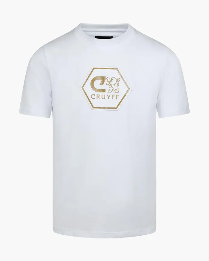 Cruyff CLion Tee Whitegold Men TShirts and Polo039s