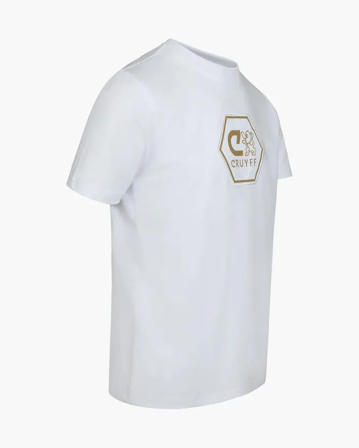 Cruyff CLion Tee Whitegold Men TShirts and Polo039s Cruyff CLion Tee Whitegold Men TShirts and Polo039s
