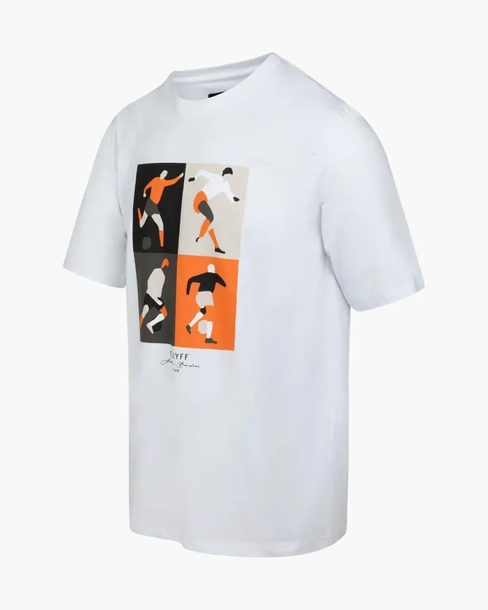 Cruyff Cruyff Turn Tee White Men TShirts and Polo039s Cruyff Cruyff Turn Tee White Men TShirts and Polo039s