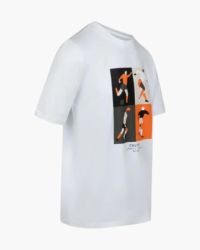 Cruyff Cruyff Turn Tee White Men TShirts and Polo039s Cruyff Cruyff Turn Tee White Men TShirts and Polo039s
