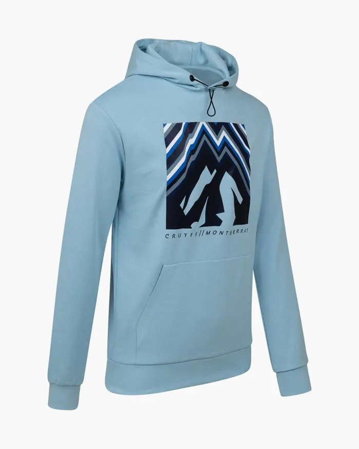 Cruyff Montserrat Peak OTH Sky Light Blue Men Sweats and Hoodies Cruyff Montserrat Peak OTH Sky Light Blue Men Sweats and Hoodies