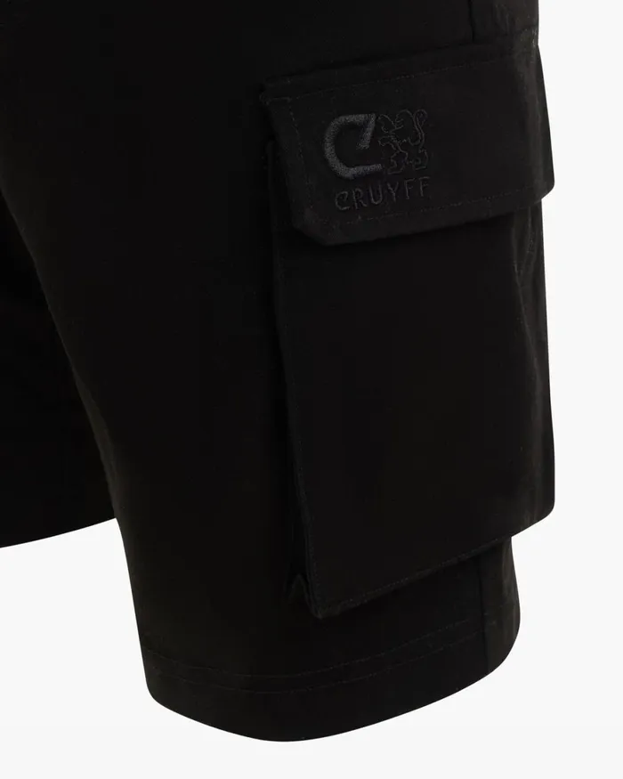 Cruyff Twill Cargo Short Black Men Bottoms Cruyff Twill Cargo Short Black Men Bottoms