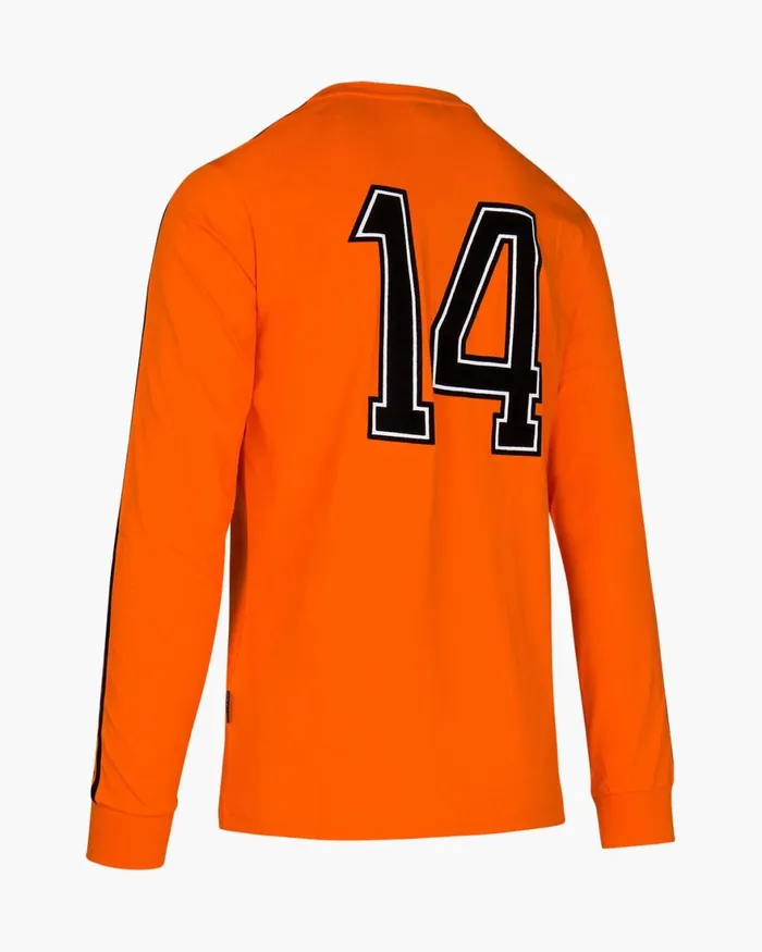 Cruyff World Cup Tee LS Orange Men Sweats and Hoodies Cruyff World Cup Tee LS Orange Men Sweats and Hoodies