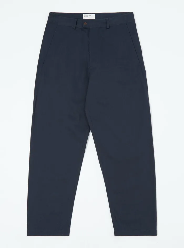 Curved Pant In Navy Twill Men Universal Works Suiting