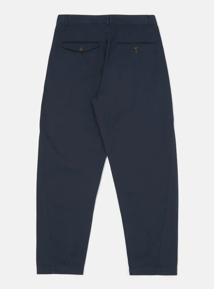 Curved Pant In Navy Twill Men Universal Works Suiting