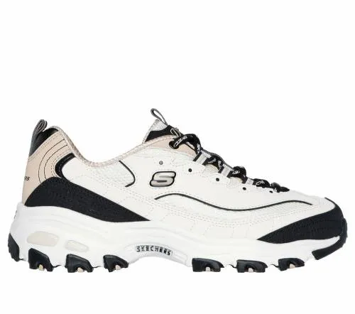 D039Lites 8211 Retro Rewind Natural Black Women SKECHERS Lace Up