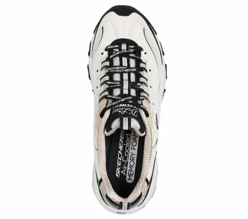 D039Lites 8211 Retro Rewind Natural Black Women SKECHERS Lace Up