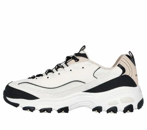 D039Lites 8211 Retro Rewind Natural Black Women SKECHERS Lace Up