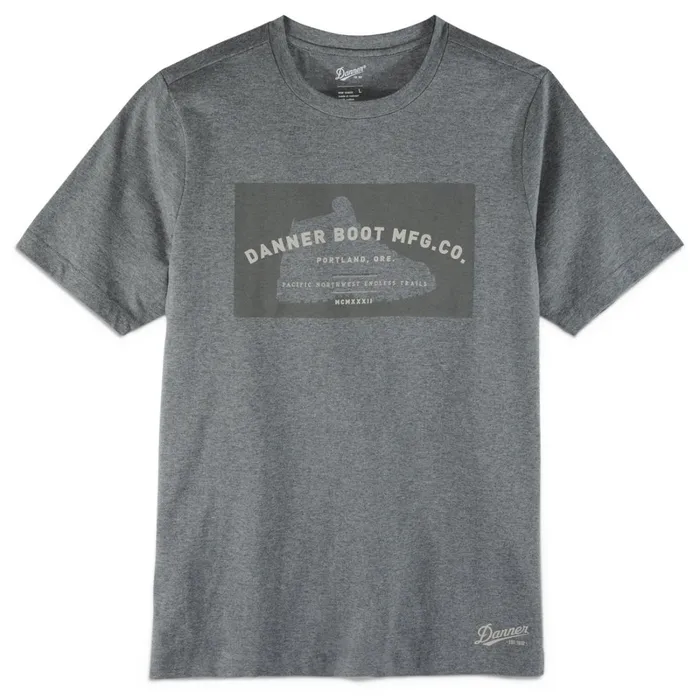 Danner Shirts Danner License Plate Tee Heather Gray 8211 MenWomen