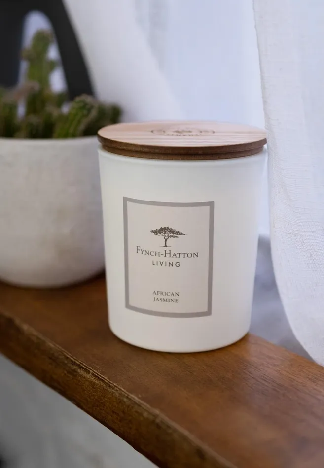 Decoration Living FYNCHHATTON Nyala Fragrance Candle African Jasmine White