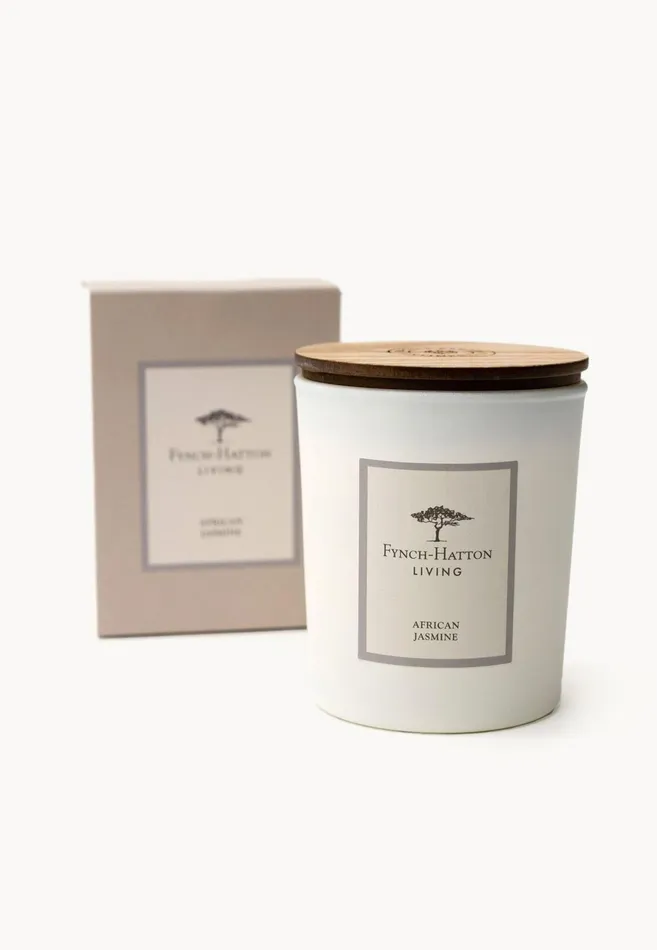Decoration Living FYNCHHATTON Nyala Fragrance Candle African Jasmine White