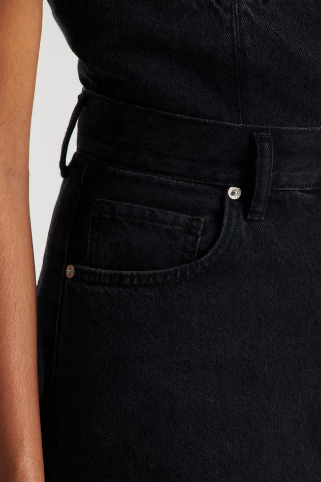 DENIM DRAPE LEG JEAN WASHEDBLACKG Denim Scanlan Theodore Women DENIM DRAPE LEG JEAN WASHEDBLACKG Denim Scanlan Theodore Women