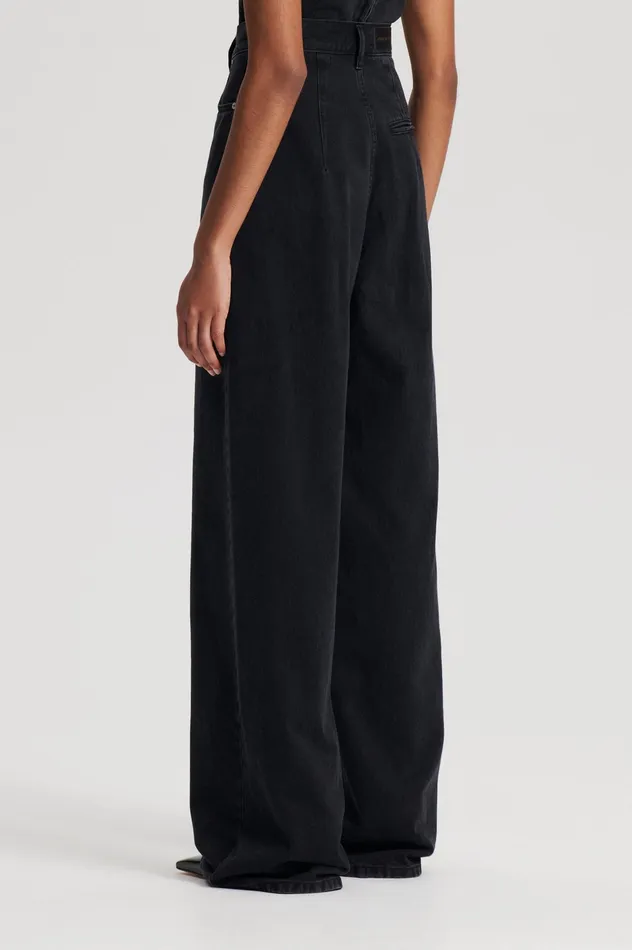 DENIM DRAPE LEG JEAN WASHEDBLACKG Denim Scanlan Theodore Women DENIM DRAPE LEG JEAN WASHEDBLACKG Denim Scanlan Theodore Women
