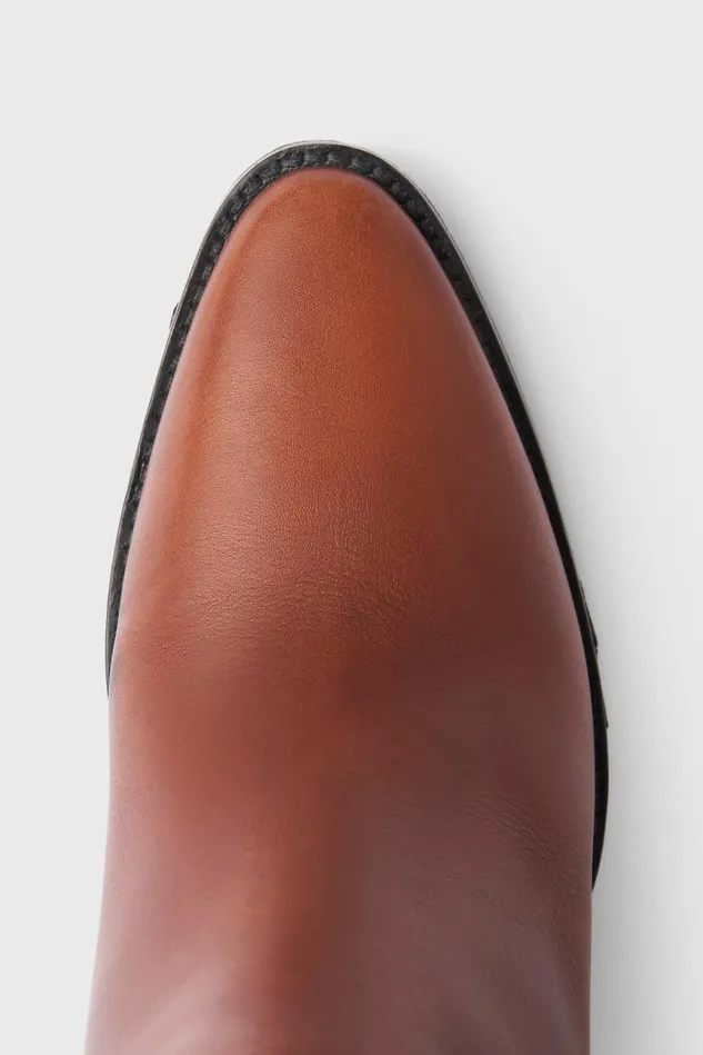 Dolores Kneehigh Boots Hazelnut Women Rodebjer Shoes