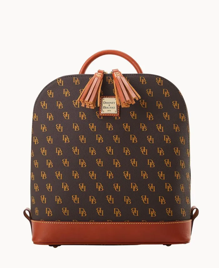 Dooney and Bourke Backpacks Gretta Domed Backpack Brown Tmoro 8211 WomenMen
