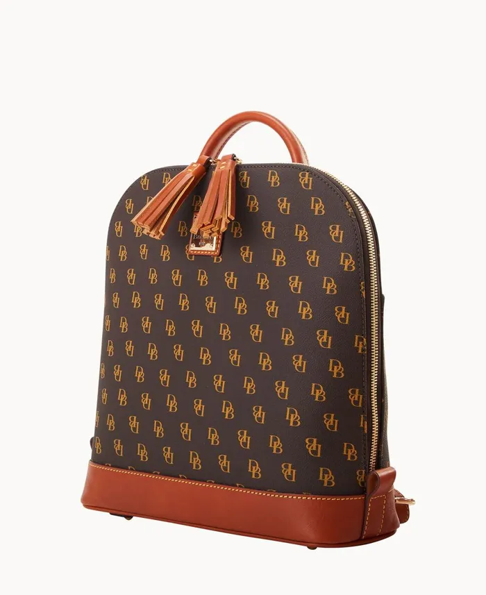 Dooney and Bourke Backpacks Gretta Domed Backpack Brown Tmoro 8211 WomenMen