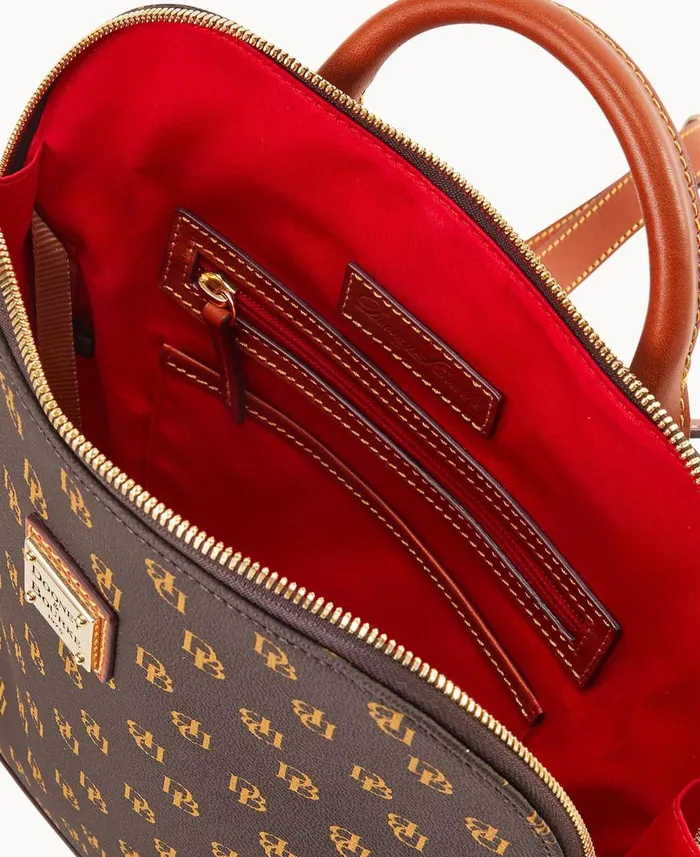 Dooney and Bourke Backpacks Gretta Domed Backpack Brown Tmoro 8211 WomenMen