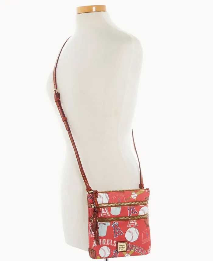 Dooney and Bourke Crossbodies MLB Angels N S Triple Zip Crossbody Angels 8211 WomenMen Dooney and Bourke Crossbodies MLB Angels N S Triple Zip Crossbody Angels 8211 WomenMen
