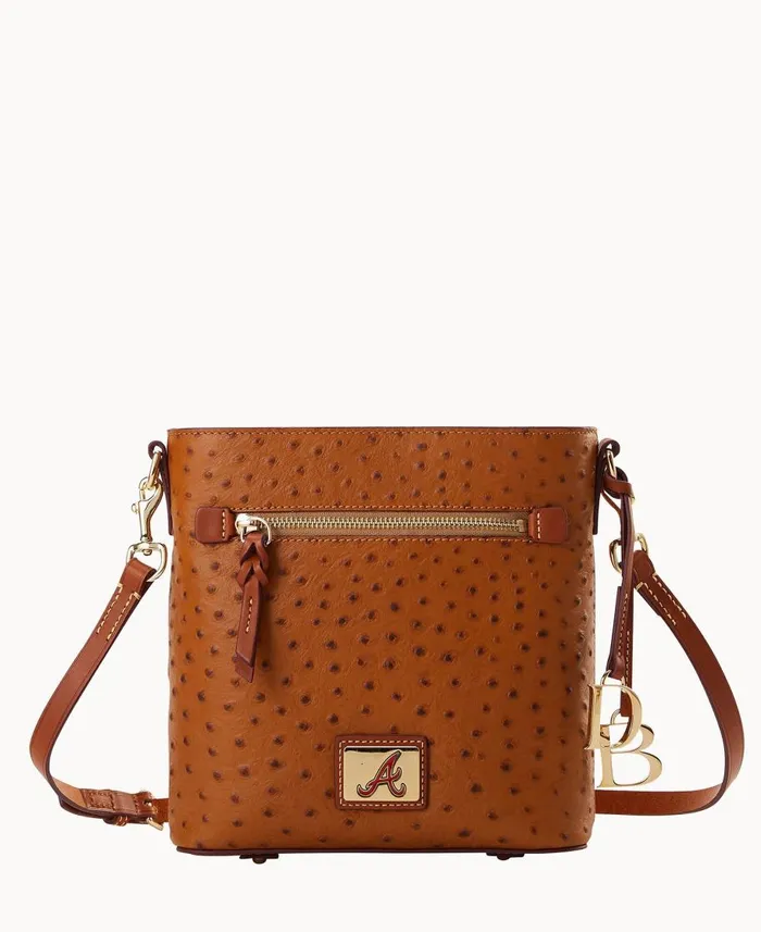 Dooney and Bourke Crossbodies MLB Braves Zip Crossbody Braves 8211 WomenMen