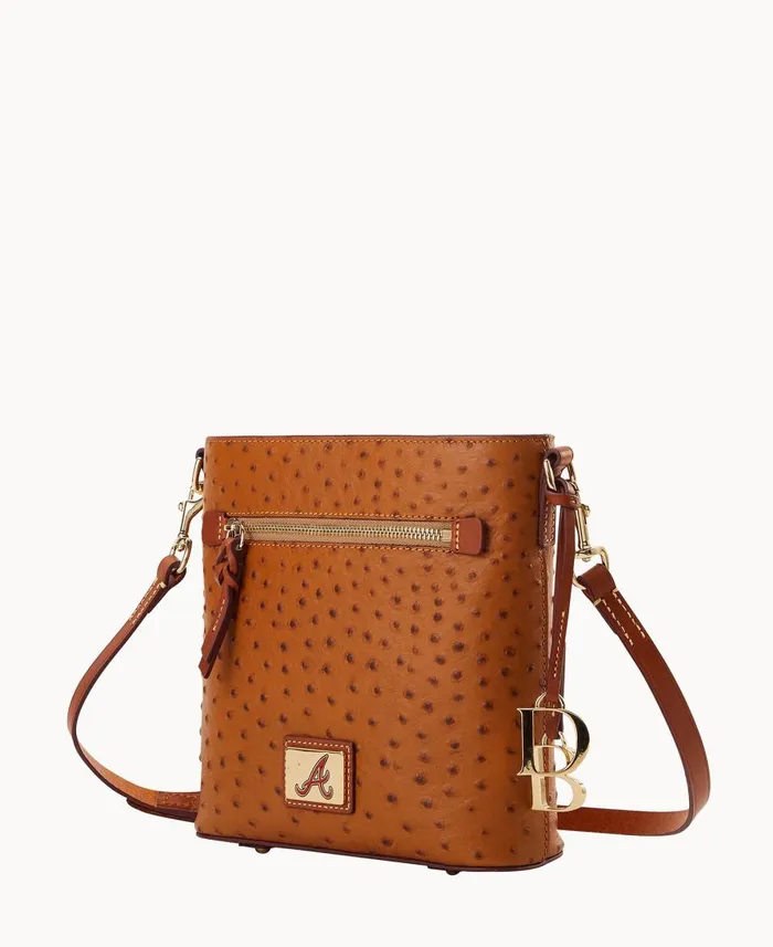 Dooney and Bourke Crossbodies MLB Braves Zip Crossbody Braves 8211 WomenMen