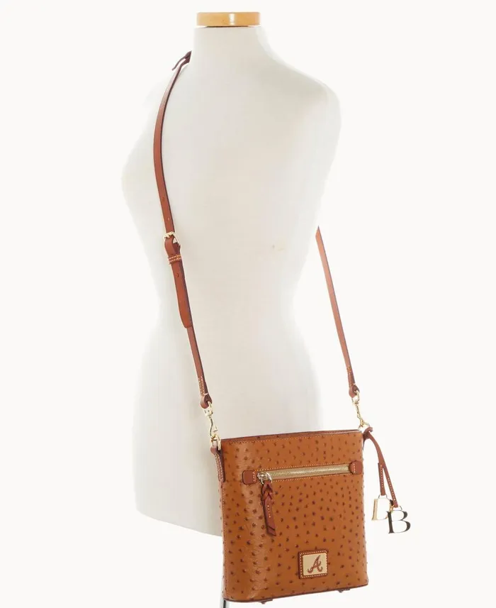 Dooney and Bourke Crossbodies MLB Braves Zip Crossbody Braves 8211 WomenMen