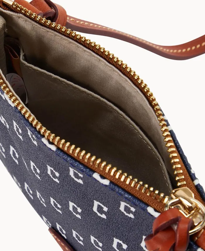 Dooney and Bourke Crossbodies MLB Guardians Small North South Top Zip Crossbody Guardians 8211 WomenMen Dooney and Bourke Crossbodies MLB Guardians Small North South Top Zip Crossbody Guardians 8211 WomenMen