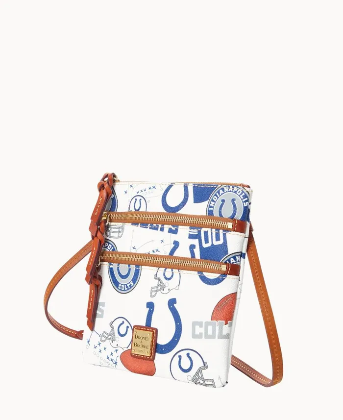 Dooney and Bourke Crossbodies NFL Colts N S Triple Zip Crossbody Colts 8211 WomenMen Dooney and Bourke Crossbodies NFL Colts N S Triple Zip Crossbody Colts 8211 WomenMen