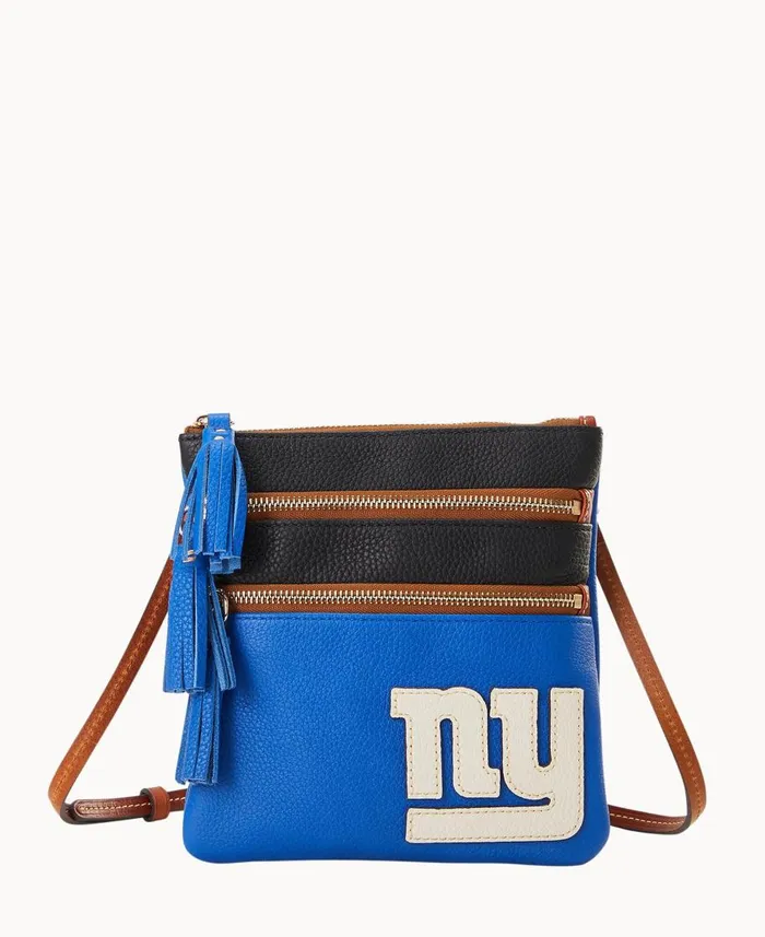 Dooney and Bourke Crossbodies NFL Giants Triple Zip Crossbody Giants 8211 WomenMen Dooney and Bourke Crossbodies NFL Giants Triple Zip Crossbody Giants 8211 WomenMen
