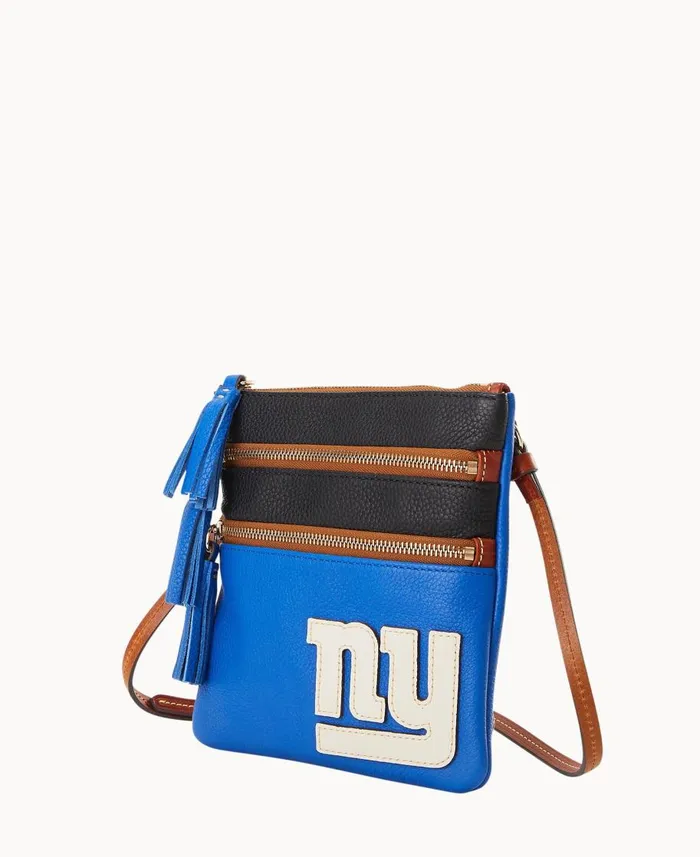 Dooney and Bourke Crossbodies NFL Giants Triple Zip Crossbody Giants 8211 WomenMen Dooney and Bourke Crossbodies NFL Giants Triple Zip Crossbody Giants 8211 WomenMen