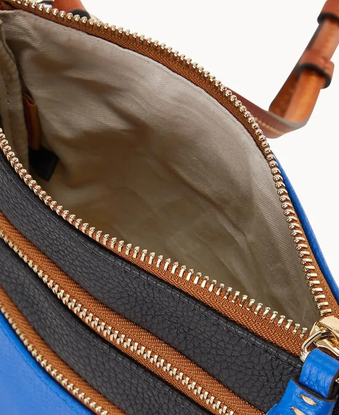 Dooney and Bourke Crossbodies NFL Giants Triple Zip Crossbody Giants 8211 WomenMen Dooney and Bourke Crossbodies NFL Giants Triple Zip Crossbody Giants 8211 WomenMen