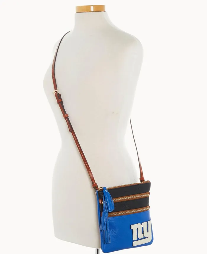 Dooney and Bourke Crossbodies NFL Giants Triple Zip Crossbody Giants 8211 WomenMen Dooney and Bourke Crossbodies NFL Giants Triple Zip Crossbody Giants 8211 WomenMen