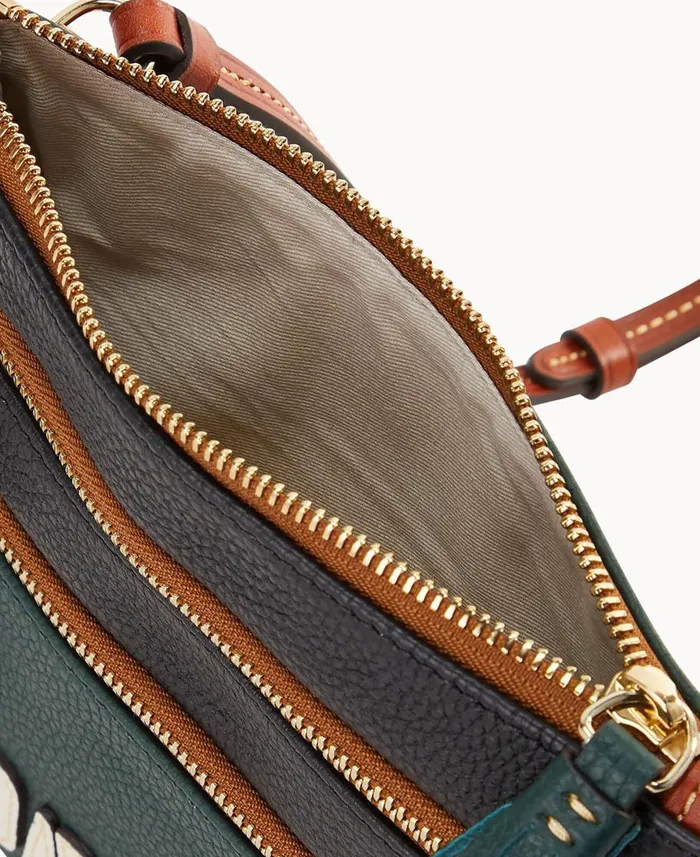 Dooney and Bourke Crossbodies NFL Packers Triple Zip Crossbody Packers 8211 WomenMen Dooney and Bourke Crossbodies NFL Packers Triple Zip Crossbody Packers 8211 WomenMen