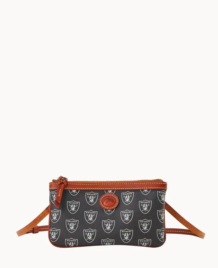 Dooney and Bourke Crossbodies NFL Raiders Large Slim Crossbody Raiders 8211 WomenMen Dooney and Bourke Crossbodies NFL Raiders Large Slim Crossbody Raiders 8211 WomenMen