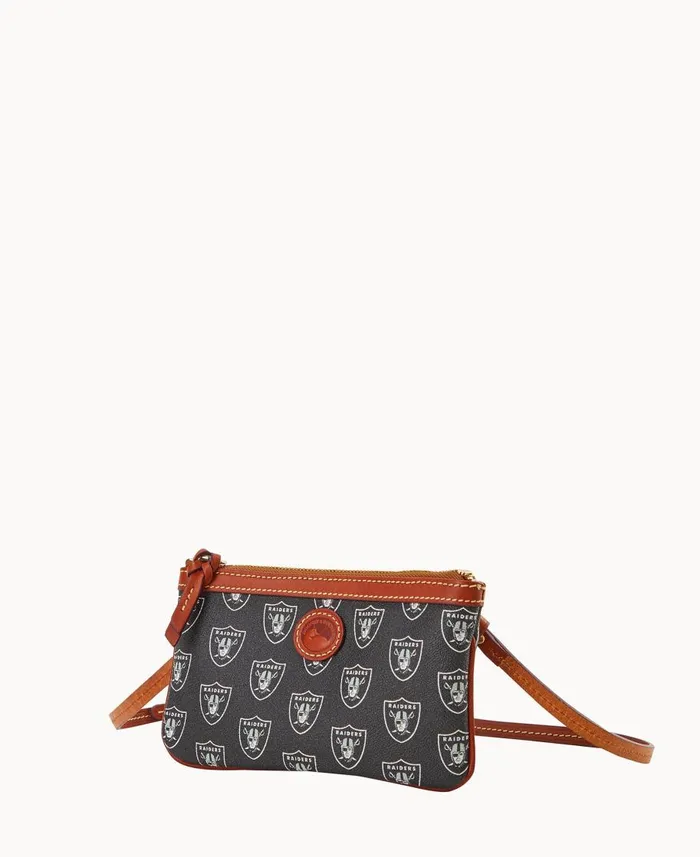 Dooney and Bourke Crossbodies NFL Raiders Large Slim Crossbody Raiders 8211 WomenMen Dooney and Bourke Crossbodies NFL Raiders Large Slim Crossbody Raiders 8211 WomenMen